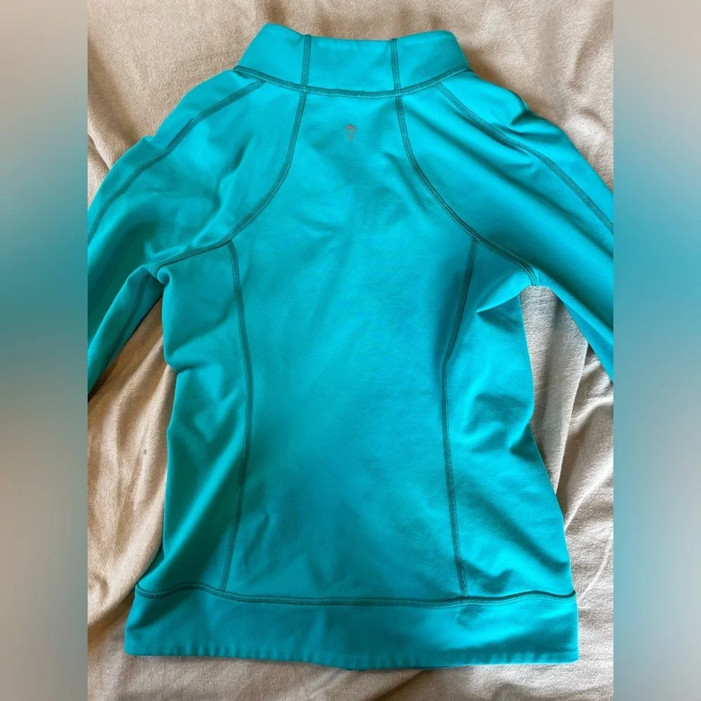 Ivivva Perfect Your Practice Blue Girls Full Zip Jacket - Picture 7 of 8